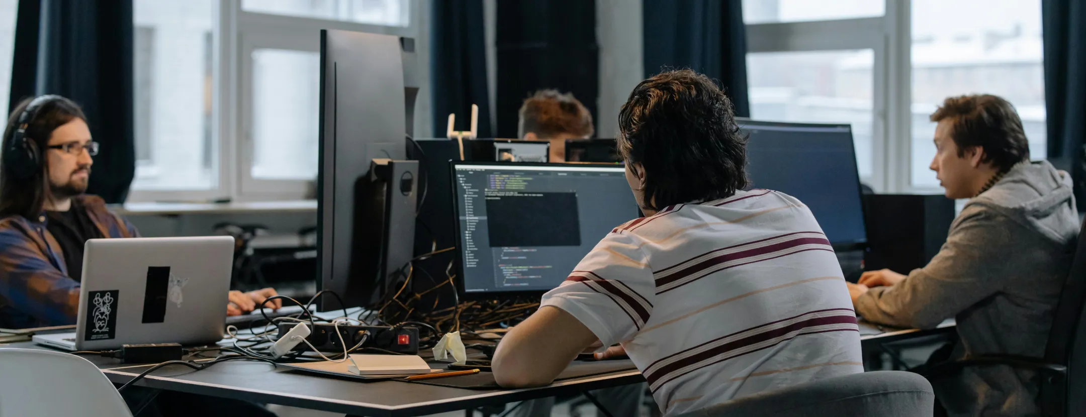 Developer workstation showing secure deployment activity across cloud environments